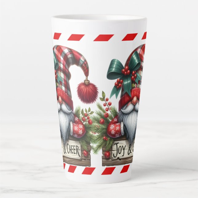 Santa Gnome Latte Mug (Front)