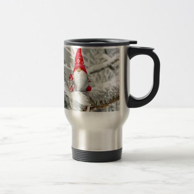 Santa Gnome Travel Mug (Right)
