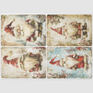 Santa Gnomes Tissue Paper