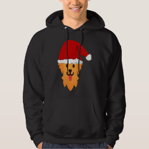 Santa Golden Retriever 607 Hoodie