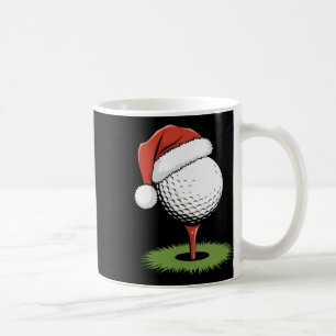 Santa Golf Ball For Christmas Golf Ball Christmas Coffee Mug
