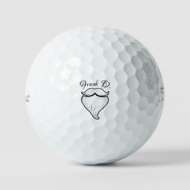 Santa Golf Balls - Christmas Monogrammed Gift Set (Front)