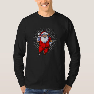 Santa Golf Club Ball Sport Christmas Golfer Golfin T-Shirt