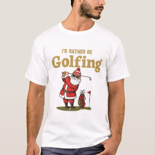 Santa Golfing T-Shirt