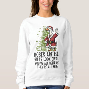 Santa Goose On The Loose - Funny Christmas Gift Sweatshirt
