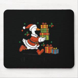 Santa Goose On The Loose Merry Goosemas Christmas Mouse Pad