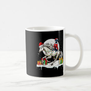 Santa Great Dane Riding Horse Christmas Owner Kids Coffee Mug