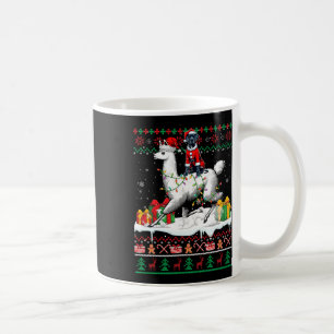 Santa Great Dane Riding Llama Christmas Sweater Lo Coffee Mug