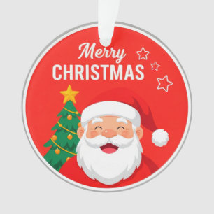 🎅 Santa Greeting Festive Charm Winter Decor 🎄 Ornament