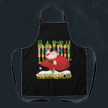 Santa Happy Chrismukkah Funny Hanukkah Christmas Apron<br><div class="desc">Santa Happy Chrismukkah Funny Hanukkah Christmas</div>