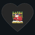 Santa Happy Chrismukkah Funny Hanukkah Christmas Heart Sticker<br><div class="desc">Santa Happy Chrismukkah Funny Hanukkah Christmas</div>