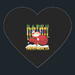 Santa Happy Chrismukkah Funny Hanukkah Christmas Heart Sticker<br><div class="desc">Santa Happy Chrismukkah Funny Hanukkah Christmas</div>