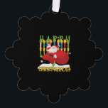 Santa Happy Chrismukkah Funny Hanukkah Christmas Ornament Card<br><div class="desc">Santa Happy Chrismukkah Funny Hanukkah Christmas</div>