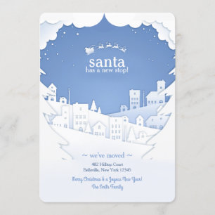 Santa Has A New Stop Holiday Card