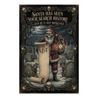 "SANTA HAS SEEN YOUR SEARCH HISTORY" Creepy Santa