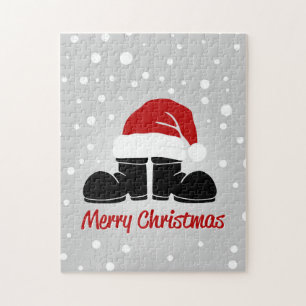 Santa hat and bootsb jigsaw puzzle