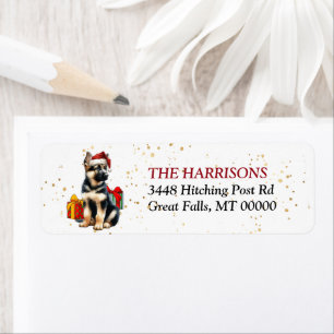 Santa Hat berger allemand cadeaux de chiot