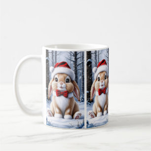 Santa Hat Bunny Mug