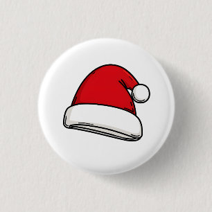 Santa Hat Christmas Button ❄️🎄