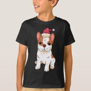 Santa Hat Christmas Pajama Dog Puppy Doggie Xmas  T-Shirt