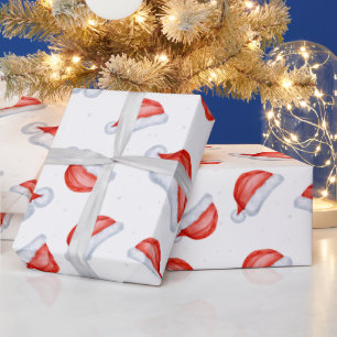 Santa Hat Christmas pattern Wrapping Paper