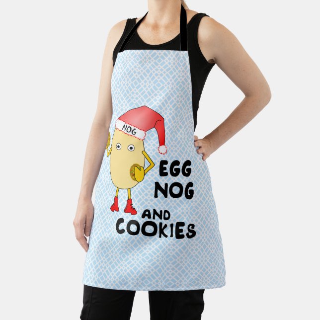 Santa Hat Egg Nog  Apron (Insitu)