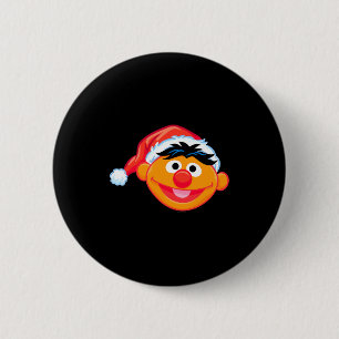 Santa Hat Ernie  2 Inch Round Button