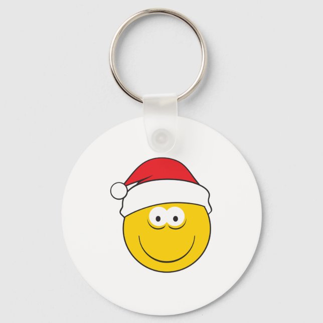 Santa Hat Face Keychain (Front)