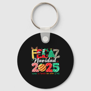 Santa Hat Family Christmas Matching Funny Feliz Na Keychain