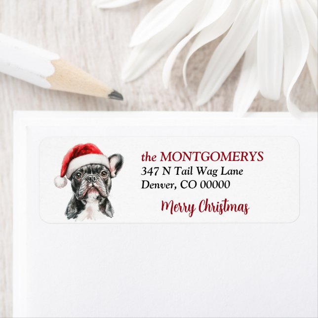 Santa Hat French Bulldog Christmas (En situation)