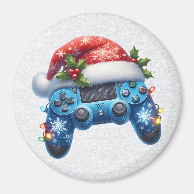 Santa Hat Game Controller Magnet (Front)