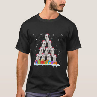 Santa Hat Great Pyrenees Dog Lovers Men Women Kids T-Shirt