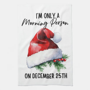 Santa Hat Humor Kitchen Towel