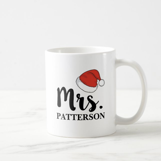 Santa Hat Mrs. Mug (Right)