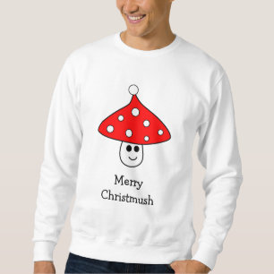Santa Hat Mushroom Sweatshirt