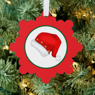 Santa hat ornament card