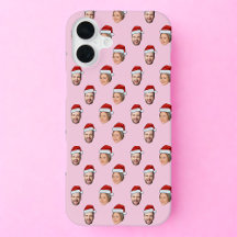 Santa Hat Personalized Face 2 Photo Christmas Gift