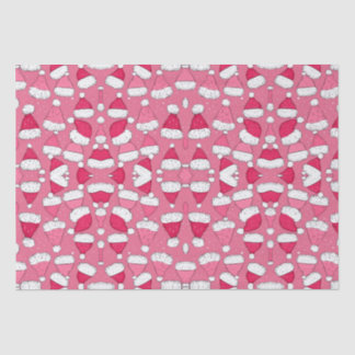 Santa hat pink christmas tissue paper