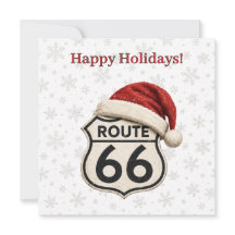 Santa Hat Route 66 Holiday Greetings