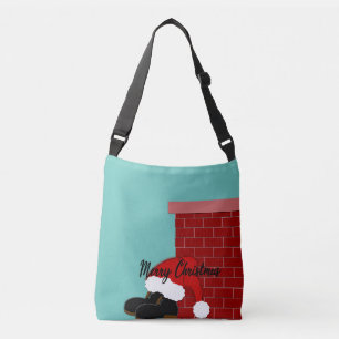 santa hat shoes crossbody bag