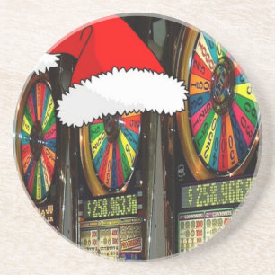 Santa Hat Slot Machines Coaster