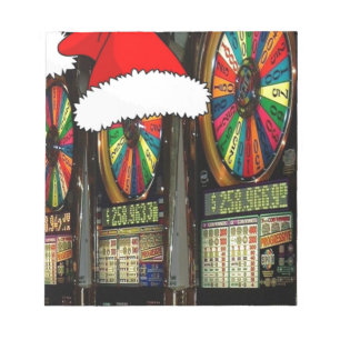 Santa Hat Slot Machines Notepad