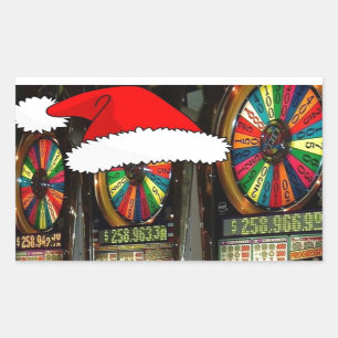 Santa Hat Slot Machines Sticker