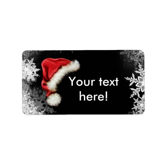 Santa Hat Snowflake Christmas Holiday