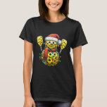 Santa Hat Snowman Family Matching Ckleball Christm T-Shirt<br><div class="desc">Santa Hat Snowman Family Matching Ckleball Christmas Light</div>