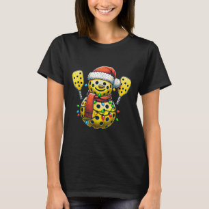 Santa Hat Snowman Family Matching Ckleball Christm T-Shirt