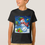 Santa Hat Snowman Xmas Funny Ckleball Christmas  T-Shirt<br><div class="desc">Santa Hat Snowman Xmas Funny Ckleball Christmas</div>