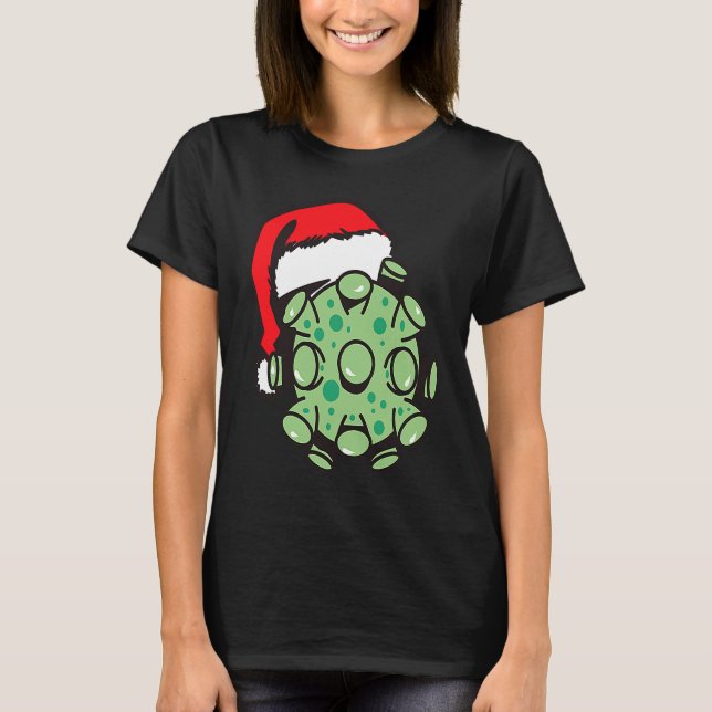Santa Hat Virus T-Shirt (Front)