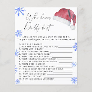 Santa hat - Who knows daddy best game