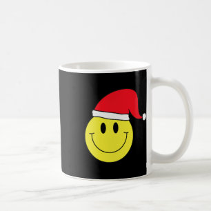 Santa Hat Yellow Smile Face Shirt Christmas Winter Coffee Mug